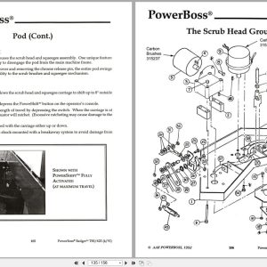 Powerboss Sweeper Tss 62E Css 62E Operation Maintenance Parts (2)