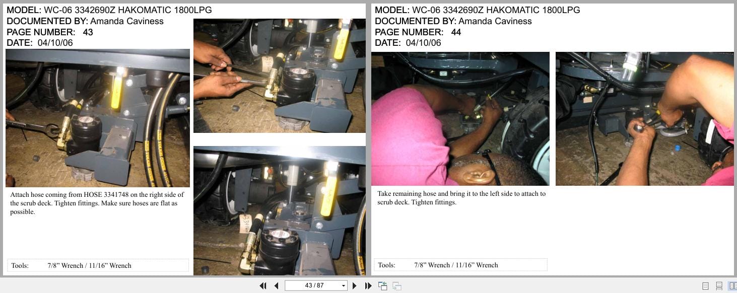 PowerBoss Sweeper WC 06 3342690Z Hakomatic 1800LPG Assembly Instructions (2)