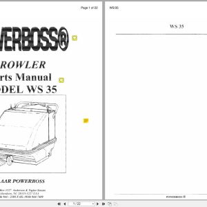 PowerBoss Sweeper WS35 Parts Manual (1)