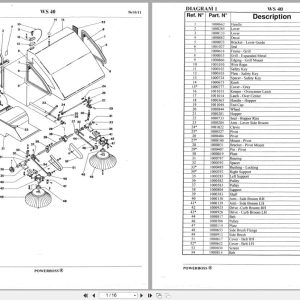 PowerBoss Sweeper WS40 Parts Manual (1)