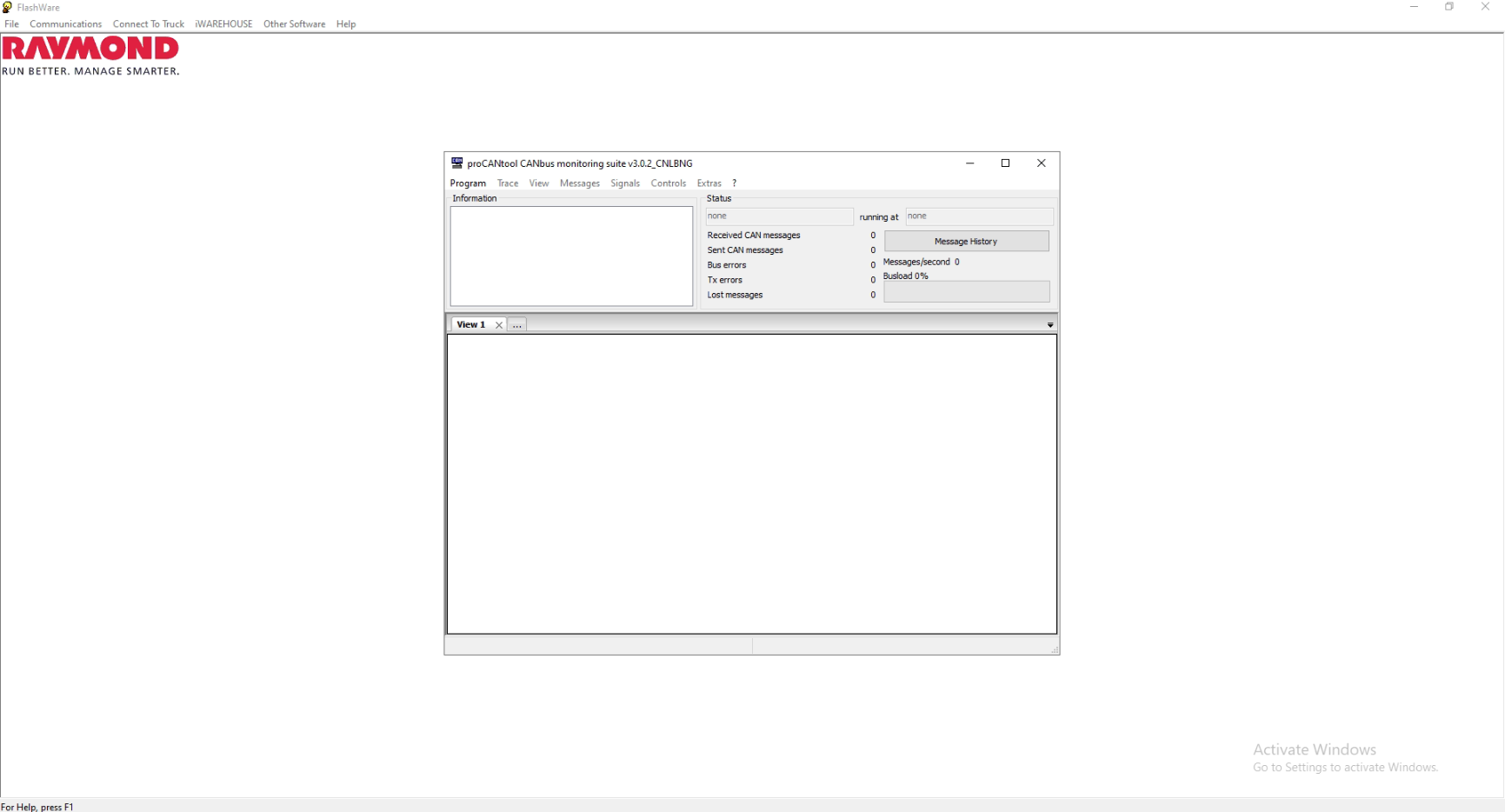 Raymond Forklift Flashware 11.0 – Diagnostic Software 6