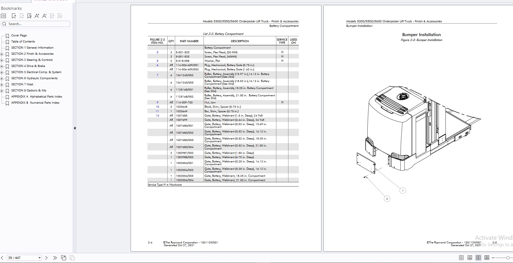 Raymond Forklift Schematics & Service Parts Manual Update 2025 (5)