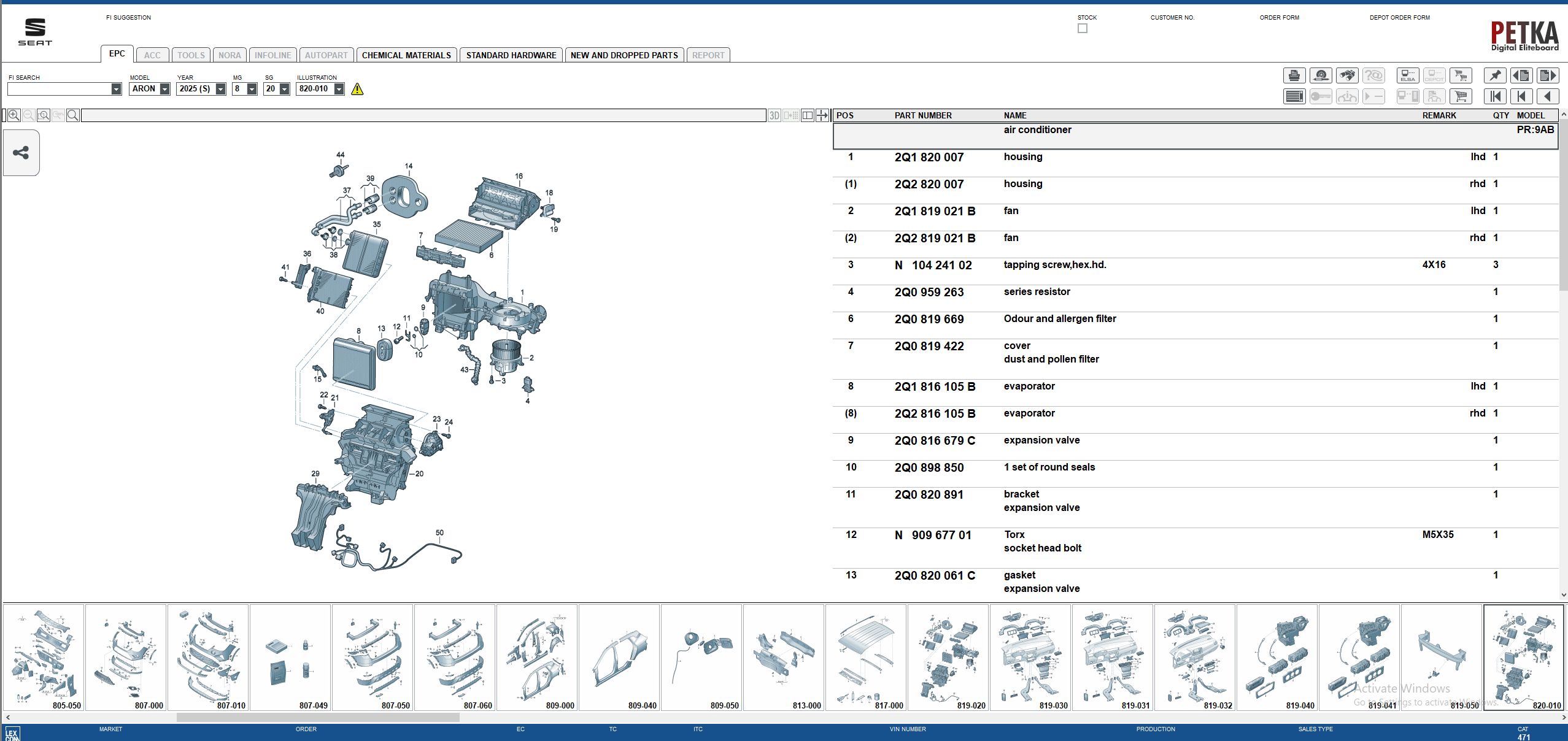Seat EPC 8.3 10.2025 1150 981 Electronic Parts Catalogue 5