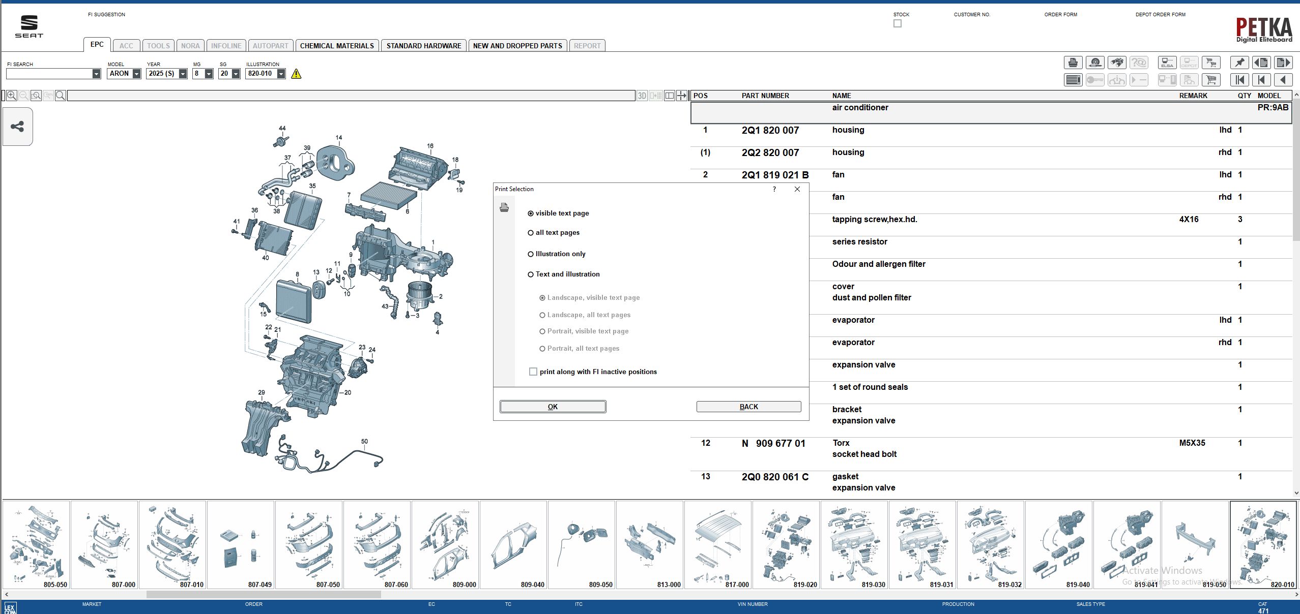 Seat EPC 8.3 10.2025 1150 981 Electronic Parts Catalogue 6