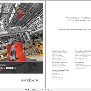 Skyjack Articulating Booms SJ30AJE SJ30ARJE Operating Manual 196403AIA 2021 (1)