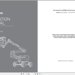 Skyjack Articulating Booms SJ46AJ+ Operating Manual 213208ADA 2022 (1)