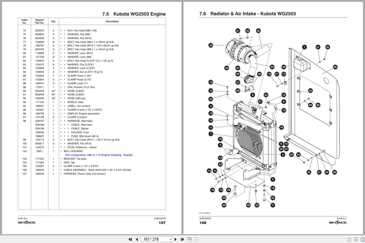 Skyjack Articulating Booms SJ46AJ+ Parts Manual 229035AFA 2023 (3)