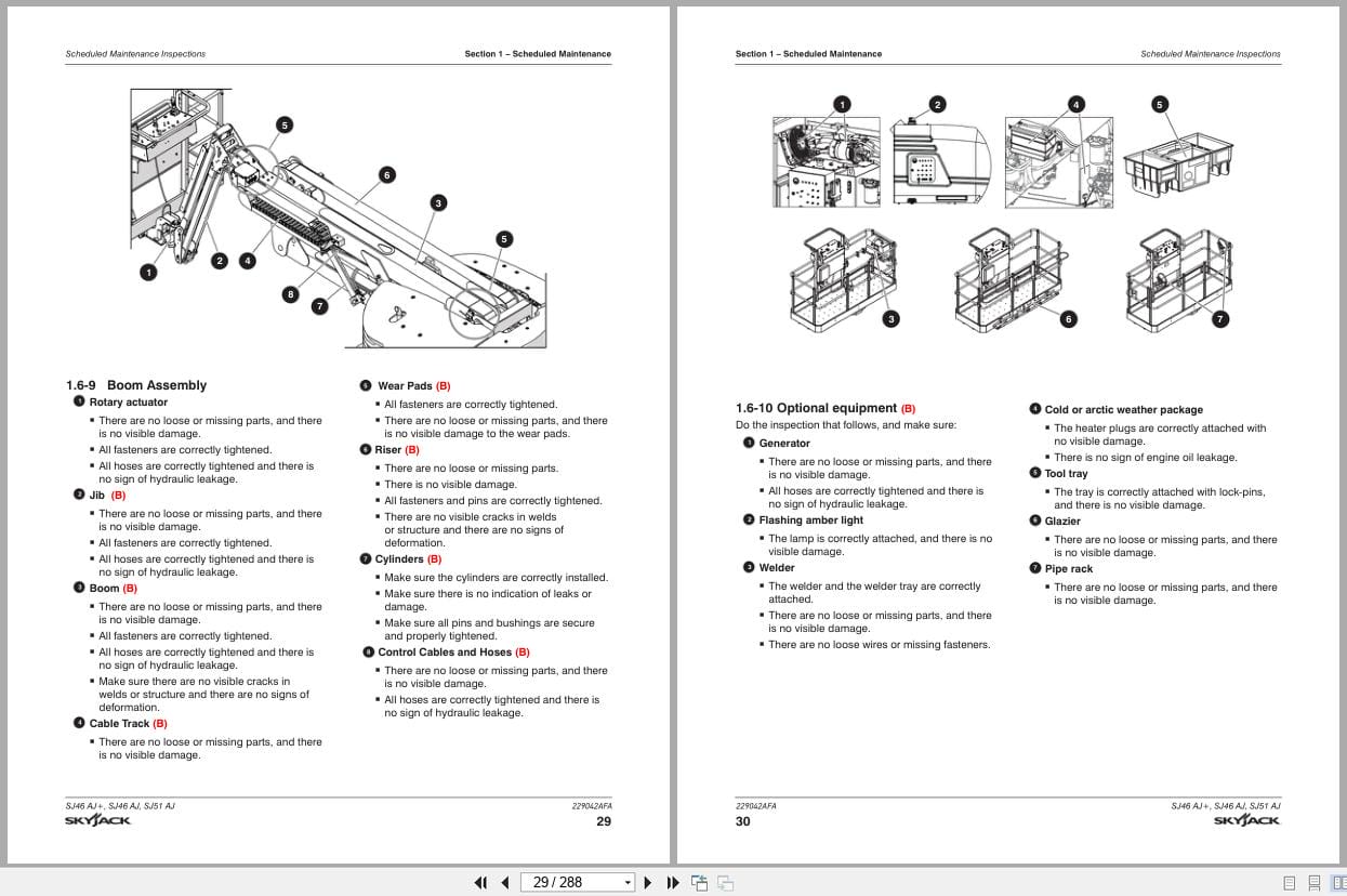Skyjack Articulating Booms SJ46AJ+ SJ46AJ SJ51AJ Service Manual 229042AFA 2023 (2)