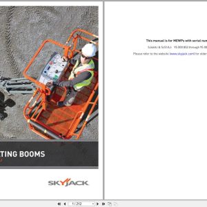 Skyjack Articulating Booms SJ46AJ SJ51AJ Service Manual 168896AI 2022 (1)