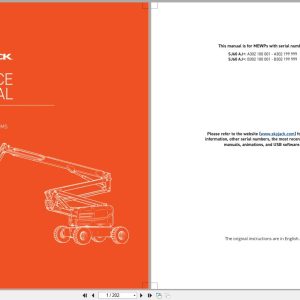 Skyjack Articulating Booms SJ60AJ+ Service Manual 238275AEA 2023 (1)
