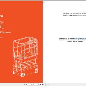 Skyjack DC Electric Scissors SJ3013 SJ3014 micro Service Manual 238839ABA 2020 (1)