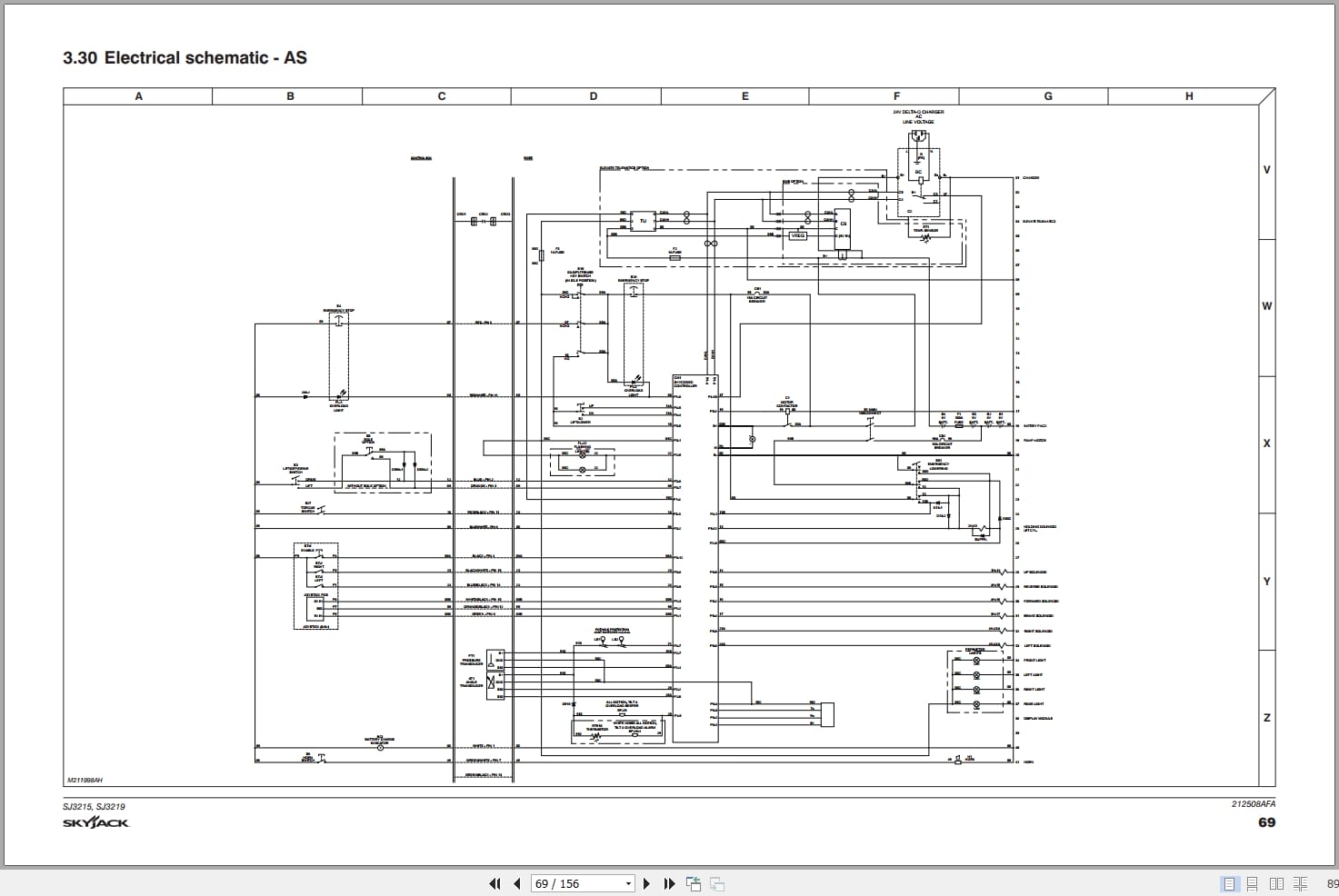 Skyjack DC Electric Scissors SJ3215 SJ3219 Service Manual 212508AFA 2023 (4)