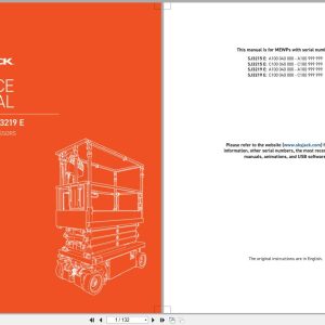 Skyjack DC Electric Scissors SJ3215E SJ3219E Service Manual 248003ABA 2023 (1)