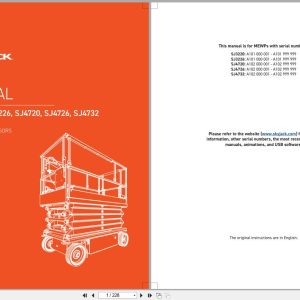 Skyjack DC Electric Scissors SJ3220 to SJ4732 Parts Manual 223197AEA 2023 (1)