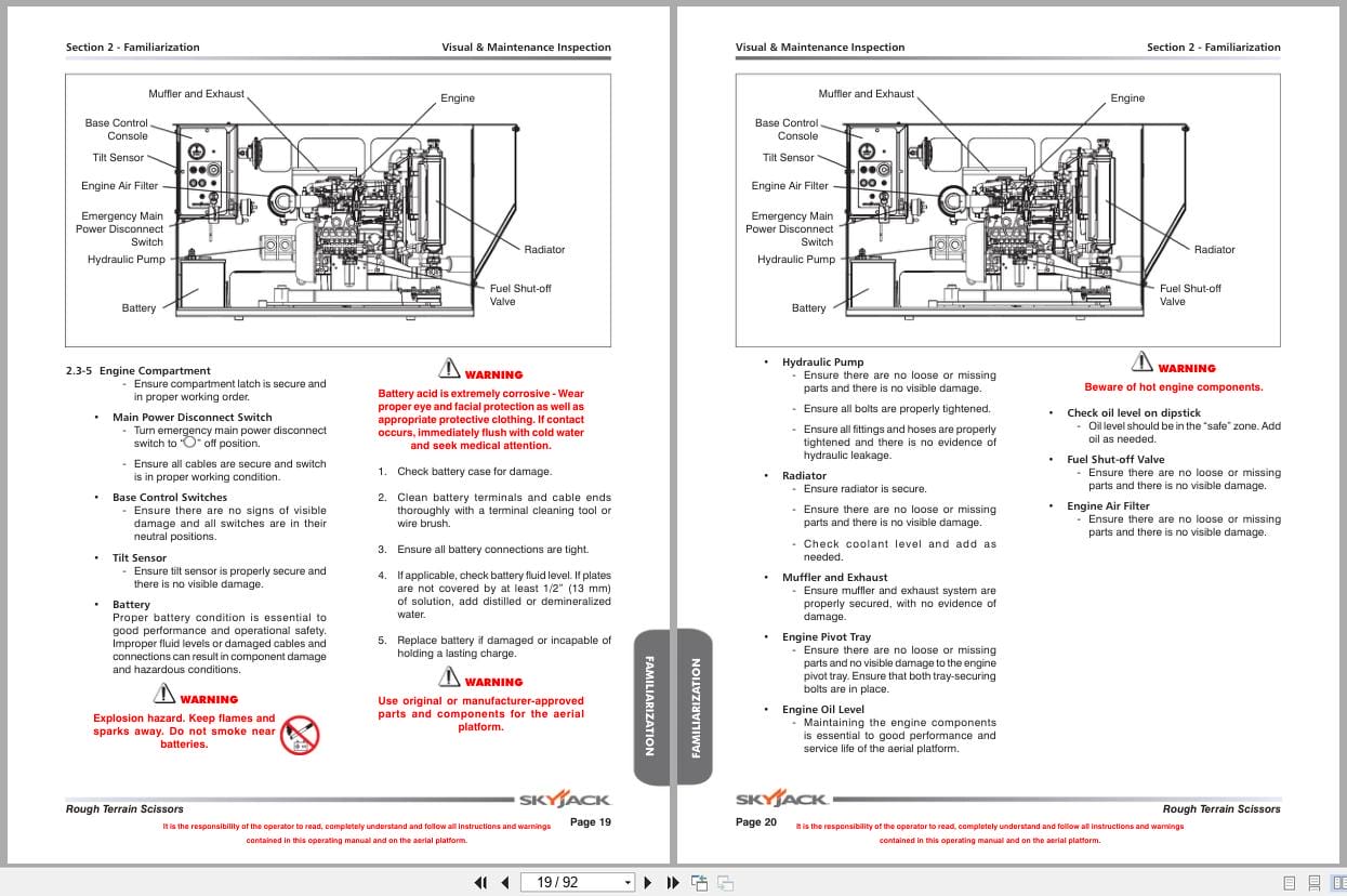 Skyjack Rough Terrain Scissors SJ6826RT SJ6832RT Operating Manual 159153AEA 2022 (3)