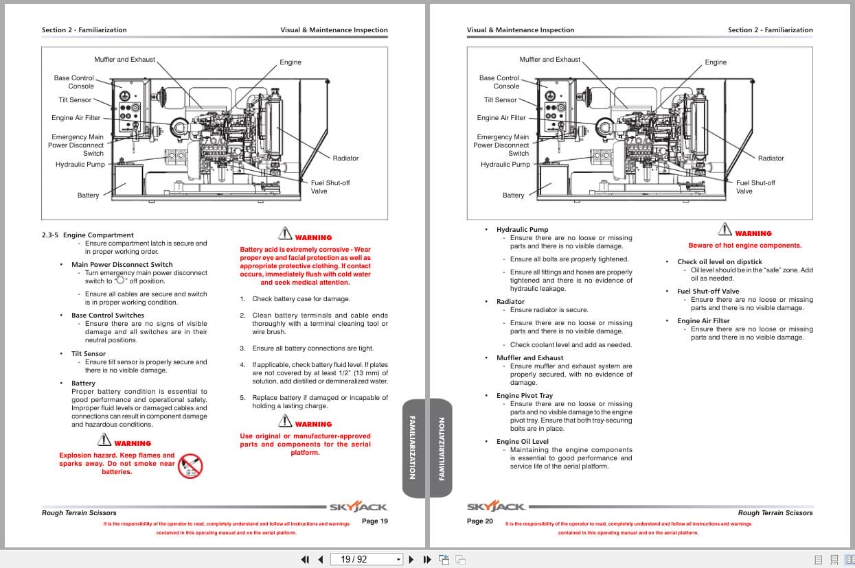 Skyjack Rough Terrain Scissors SJ6826RT SJ6832RT Operating Manual 194418AHA 2022 (3)