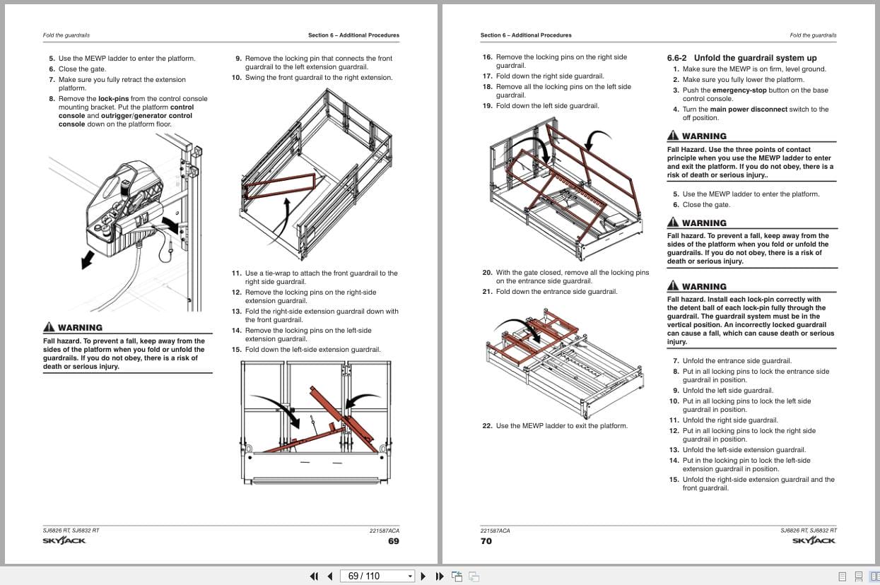 Skyjack Rough Terrain Scissors SJ6826RT SJ6832RT Operating Manual 221587ACA 2023 (3)