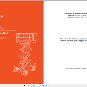 Skyjack Rough Terrain Scissors SJ6826RT SJ6832RT Parts Manual 194370AF 2023 (1)