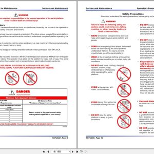 Skyjack Rough Terrain Scissors SJ6826RT SJ6832RT Service Manual 143899AF 2023 (2)