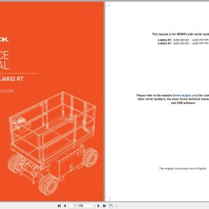 Skyjack Rough Terrain Scissors SJ6826RT SJ6832RT Service Manual 213560ADA 2023 (1)