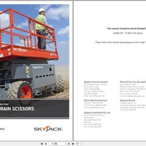 Skyjack Rough Terrain Scissors SJ6832RTE Operating Manual 194419AFA 2022 (1)