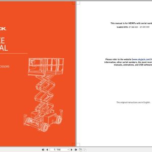 Skyjack Rough Terrain Scissors SJ6832RTE Service Manual 167574AGA 2023 (1)