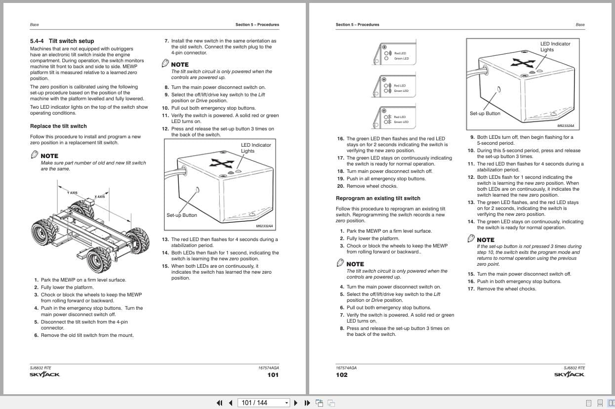 Skyjack Rough Terrain Scissors SJ6832RTE Service Manual 167574AGA 2023 (2)