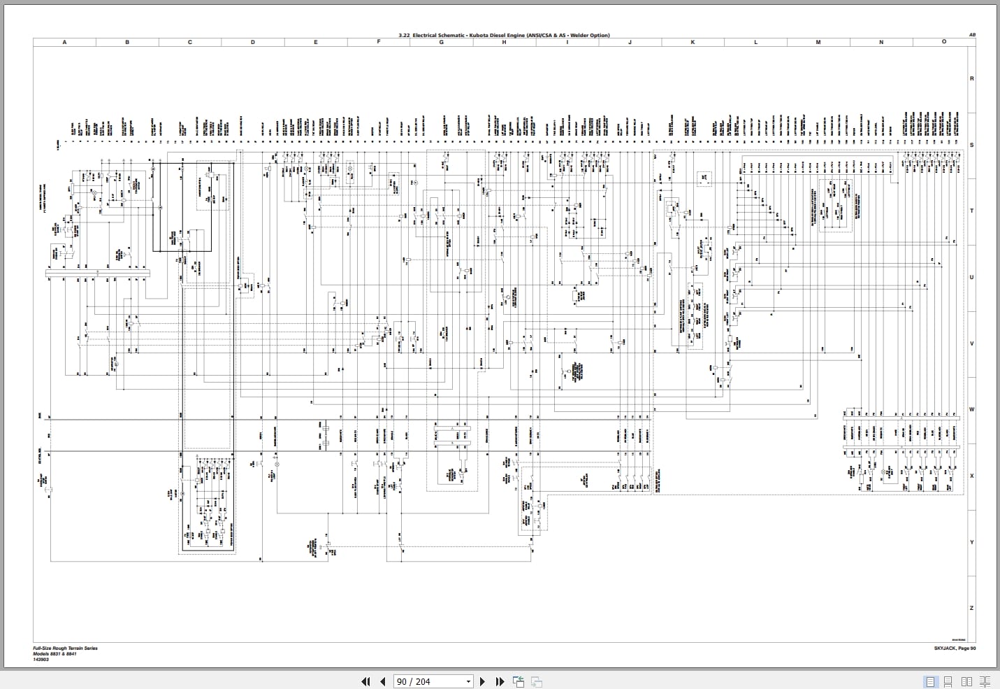 Skyjack Rough Terrain Scissors SJ8831RT SJ8841RT Service Manual 143903AF 2023 (4)