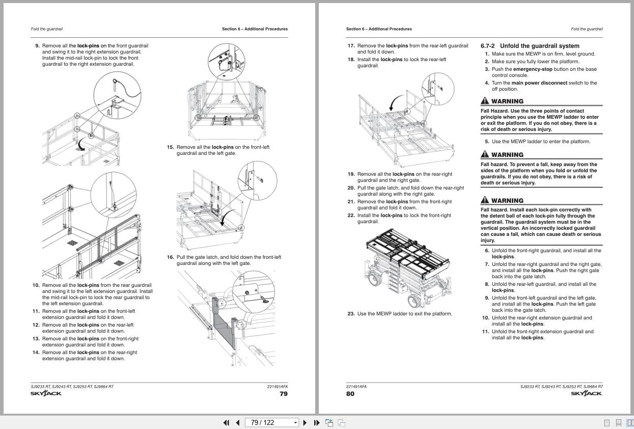 Skyjack Rough Terrain Scissors SJ9233RT to SJ9664RT Operation Manual 221491AFA 2021 (3)