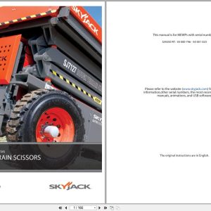 Skyjack Rough Terrain Scissors SJ9250RT Service Manual 157955AF 2023 (1)