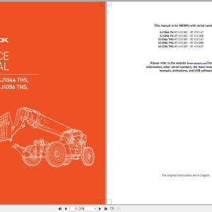 Skyjack Telehandler SJ1044TH to SJ1256THS Service Manual 190130AI 2023 (1)
