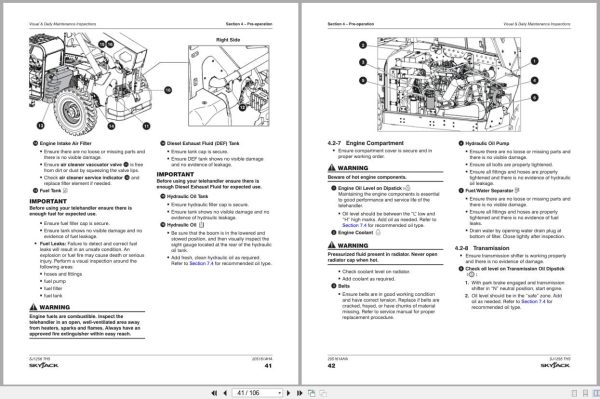 Skyjack Telehandler SJ1256THS Operating Manual 205161AHA 2021 (2)