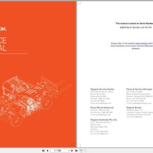 Skyjack Telehandler SJ519TH Service Manual 216942AC 2023 (1)