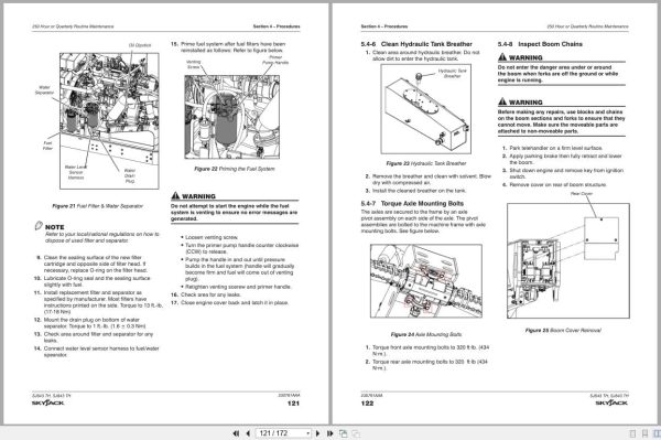 Skyjack Telehandler SJ643TH SJ843TH Service Manual 230791AAA 2023 (2)