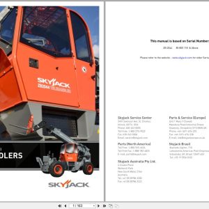 Skyjack Telehandler ZB2044 Service Manual 207053AA 2016 (1)