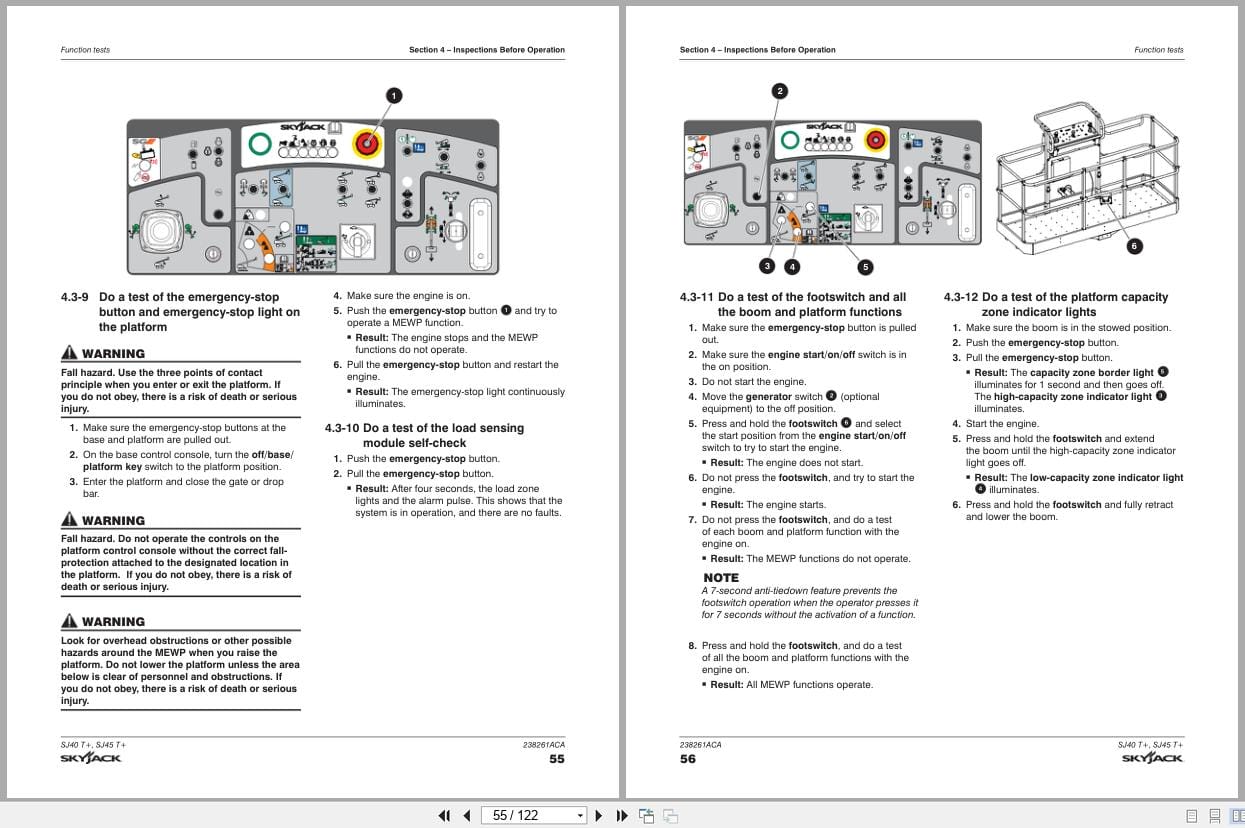 Skyjack Telescopic Booms SJ40T+ SJ45T+ Operating Manual 238261ACA 2022 (2)