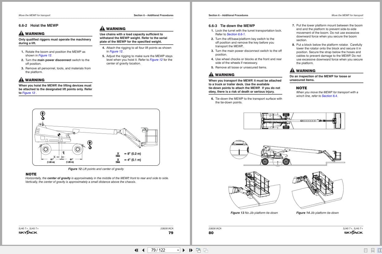 Skyjack Telescopic Booms SJ40T+ SJ45T+ Operating Manual 238261ACA 2022 (3)