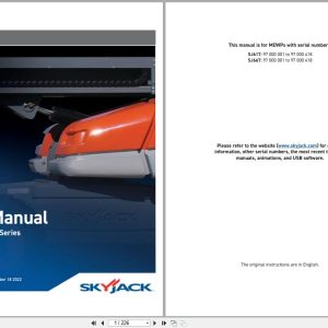 Skyjack Telescopic Booms SJ61T SJ66T Parts Manual 143870AK 2022 (1)
