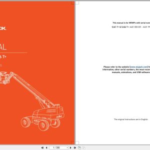 Skyjack Telescopic Booms SJ61T+ SJ66T+ Parts Manual 229032AFA 2023 (1)