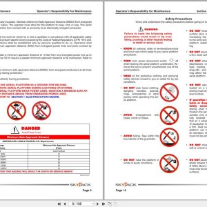 Skyjack Telescopic Booms SJ61T SJ66T Service Manual 143871AL 2022 (2)