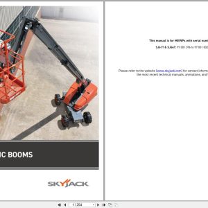 Skyjack Telescopic Booms SJ61T SJ66T Service Manual 194312AK 2023 (1)