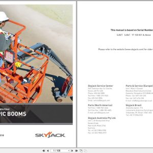 Skyjack Telescopic Booms SJ82T SJ86T Operating Manual 169368AJA 2018 (1)