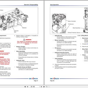 Skyjack Vertical Mast Lifts SJ12 Operators Manual 155169AC A 2017 (3)
