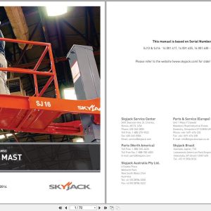 Skyjack Vertical Mast Lifts SJ12 SJ16 Operators Manual 158013AD A 2014 (1)