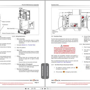 Skyjack Vertical Mast Lifts SJ12 SJ16 Operators Manual 159157AB A 2015 (2)