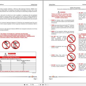 Skyjack Vertical Mast Lifts SJ12 SJ16 Operators Manual 171728AFA 2019 (2)