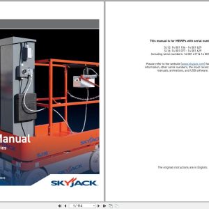 Skyjack Vertical Mast Lifts SJ12 SJ16 Parts Manual 157974AC 2023 (1)