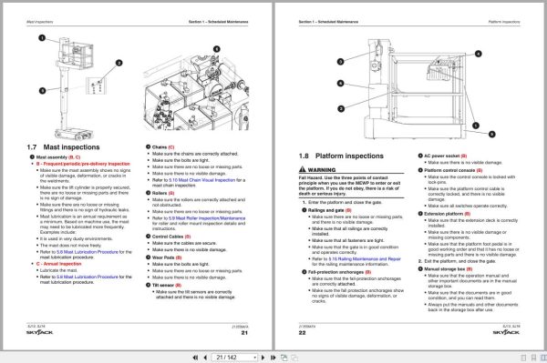 Skyjack Vertical Mast Lifts SJ12 SJ16 Service Manual 213558AFA 2023 (4)