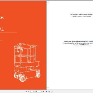 Skyjack Vertical Mast Lifts SJ20 Parts Manual 238885ACA 2023 (1)