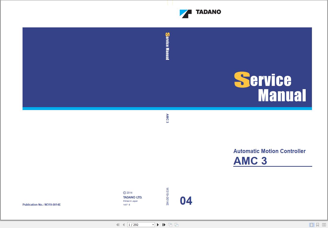 Tadano Aerial Work Platform AT 200S 2 Diagrams and Operation Manual (3)